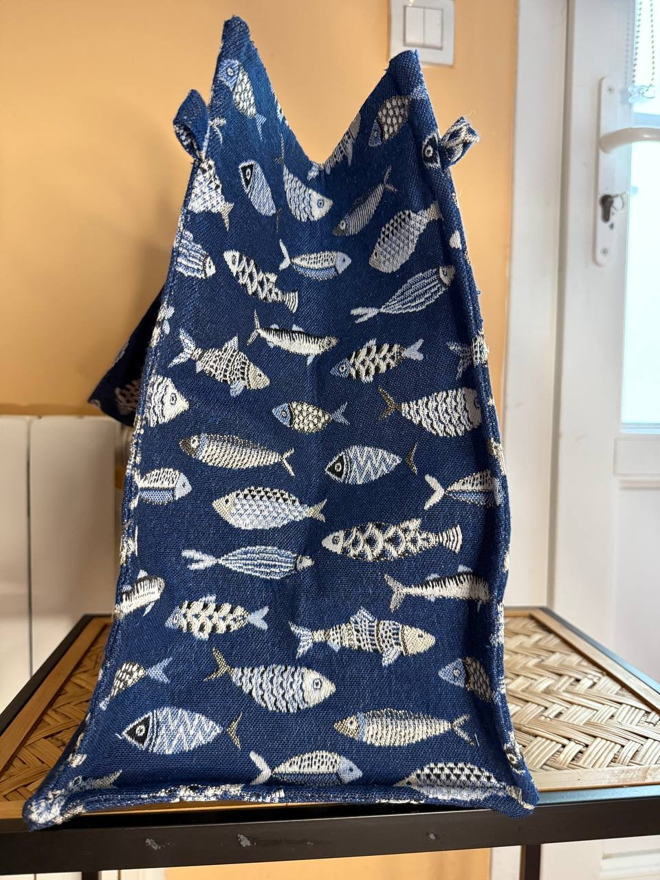 Sac Maïa XXL petit poisson bleu marine