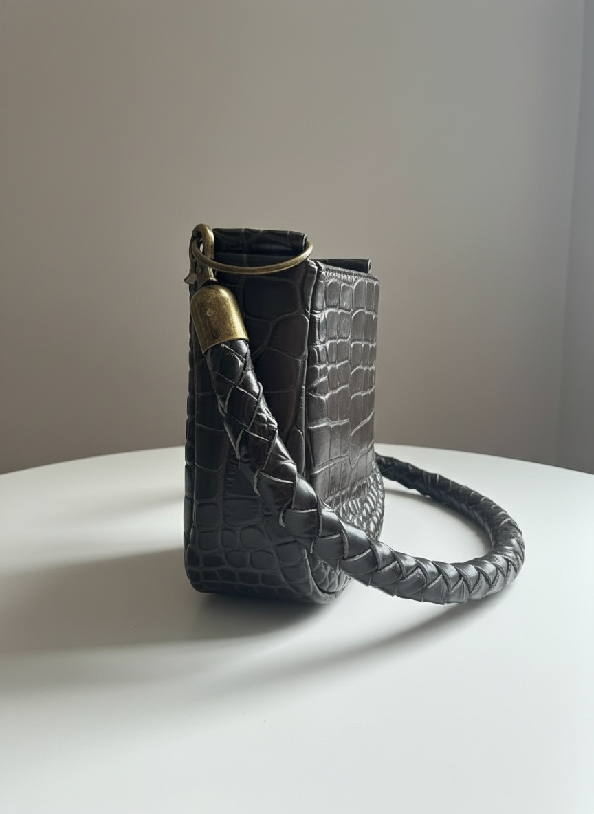 Sac Croco en cuir