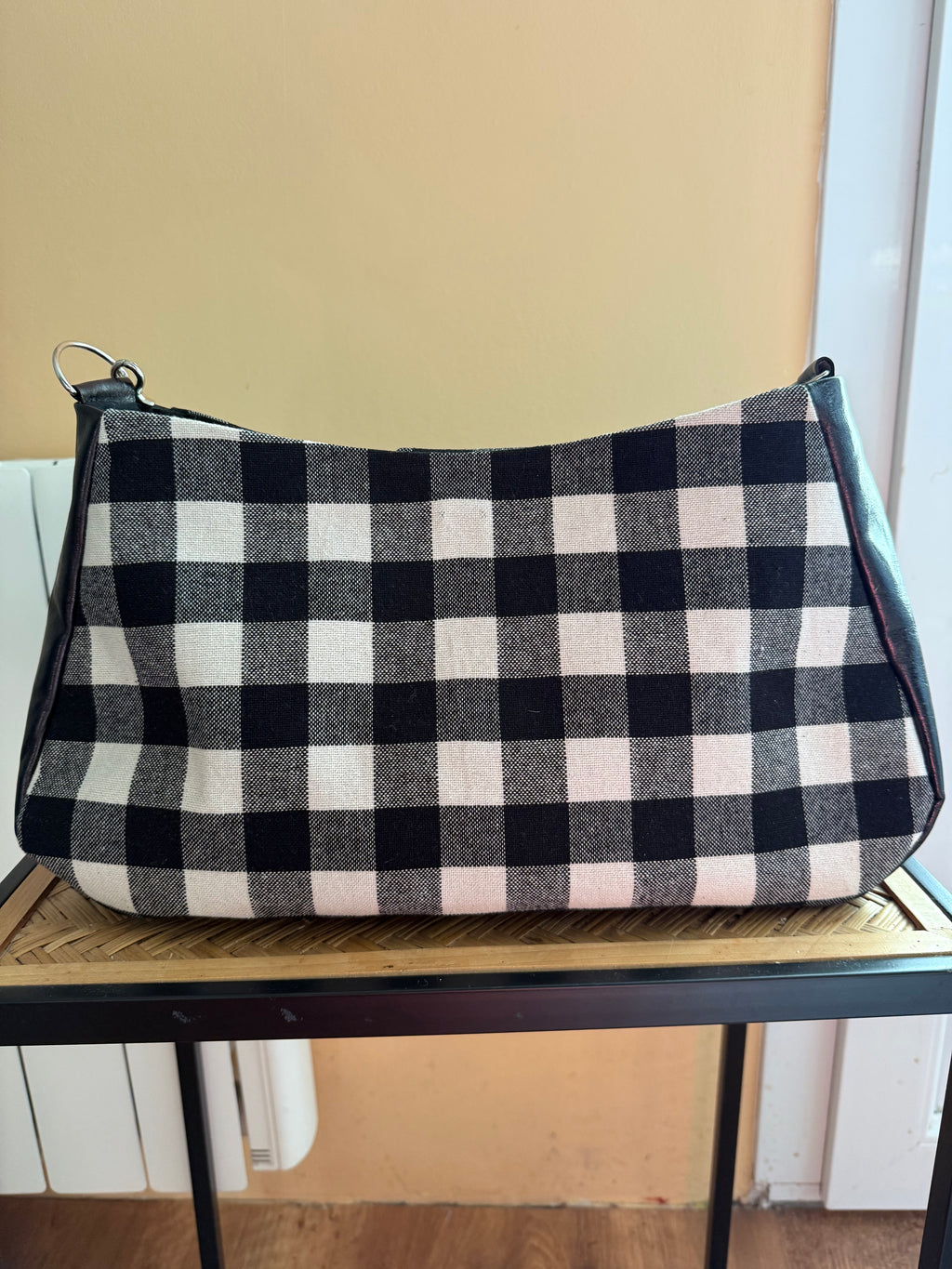 Sac Grand Maia en vichy noir