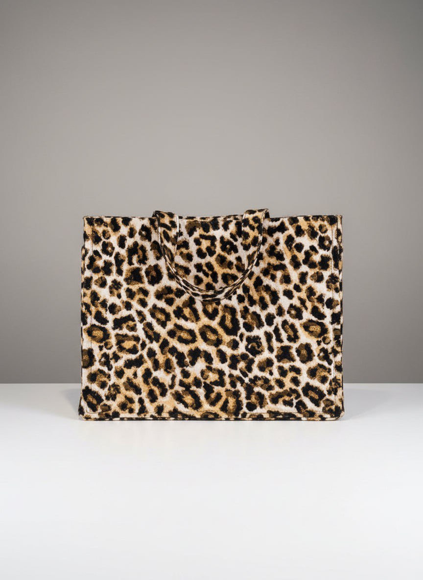 Sac grand cabas XXL léopard 🐆