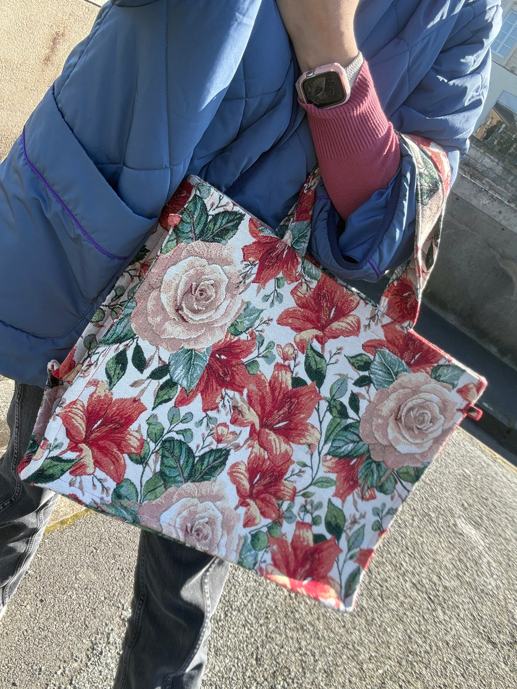 Sac Cabas XL fleuri