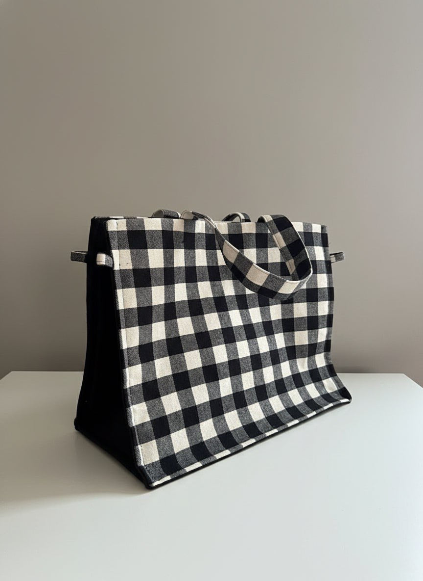 Sac Maïa XXL en vichy -30%