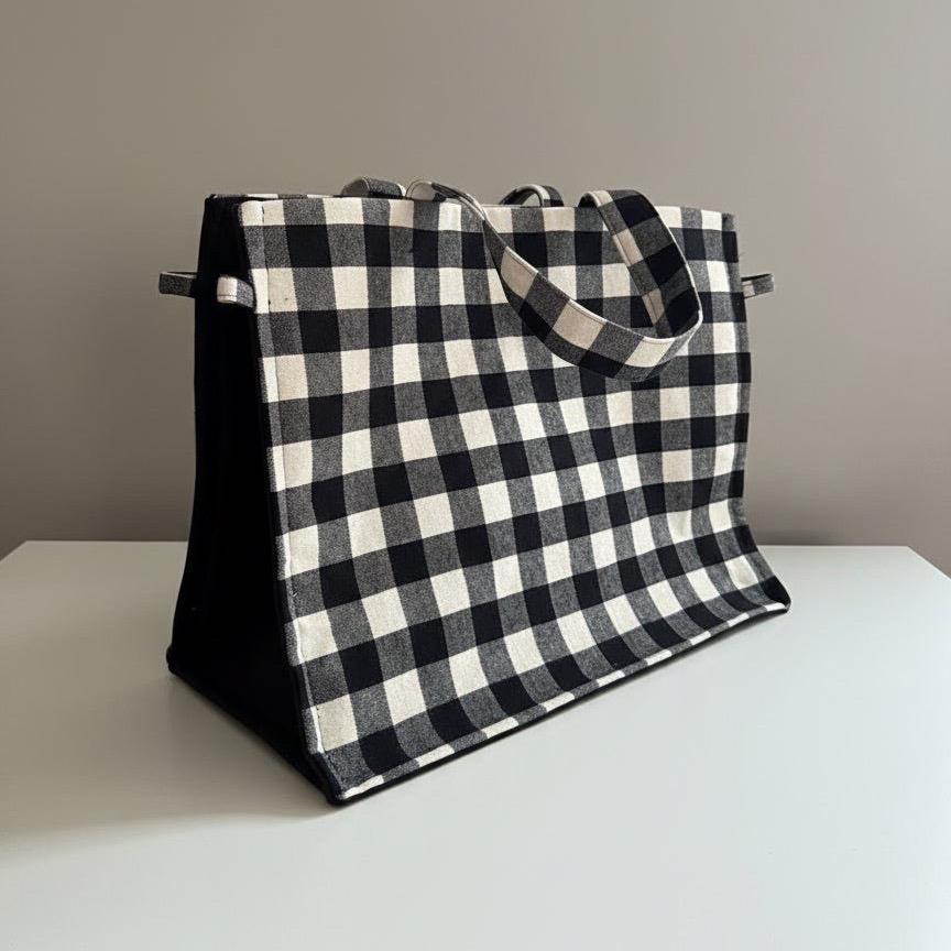 Sac Maïa XXL en vichy -30%