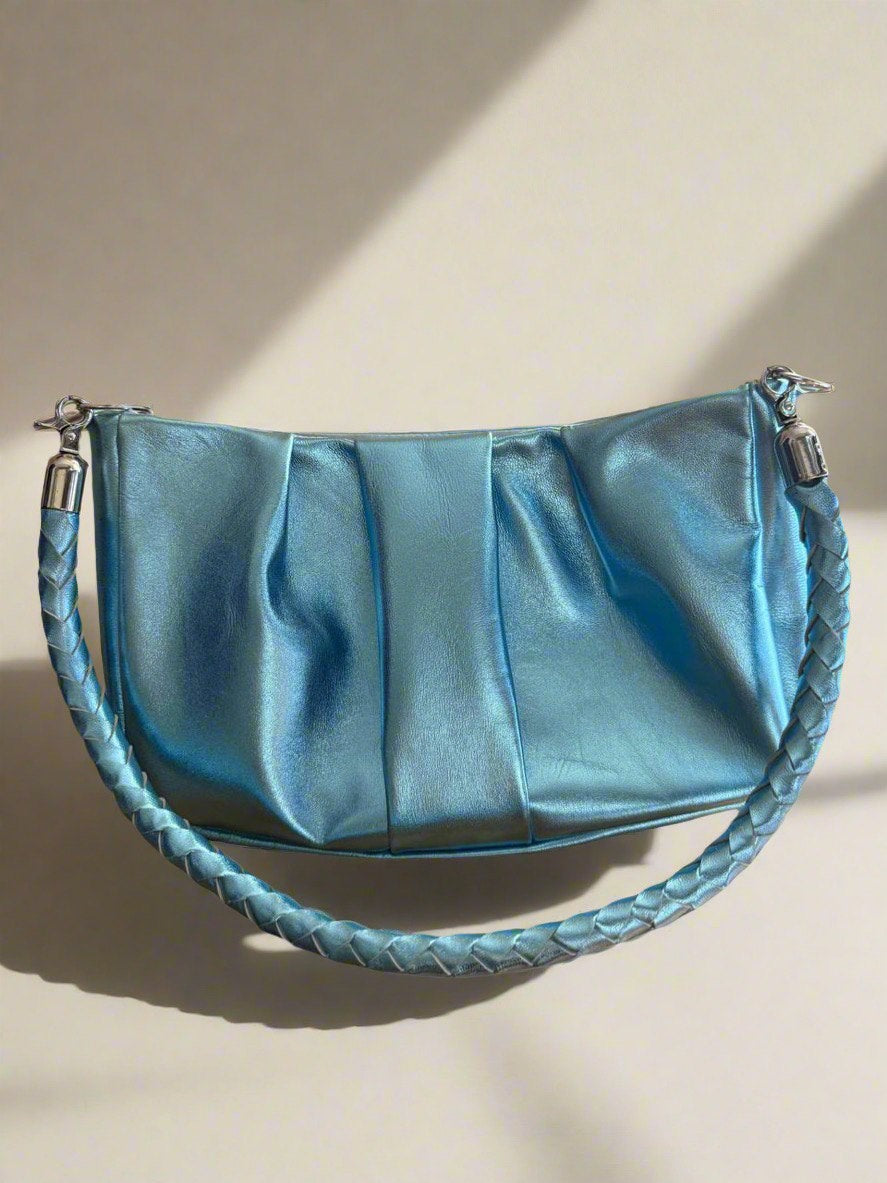 Sac Petite Maïa en bleu lisse