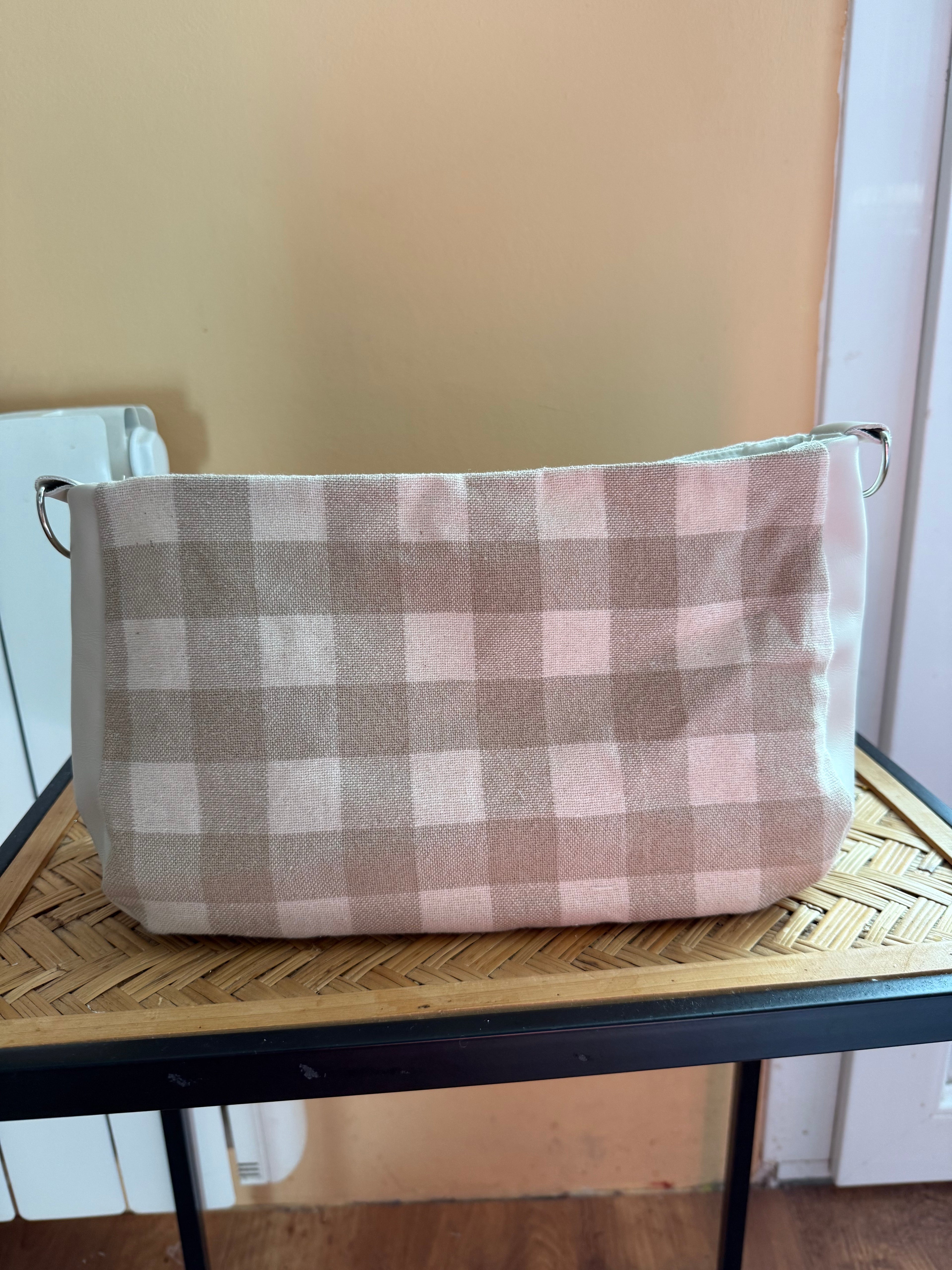 Sac Petite Maïa en vichy beige