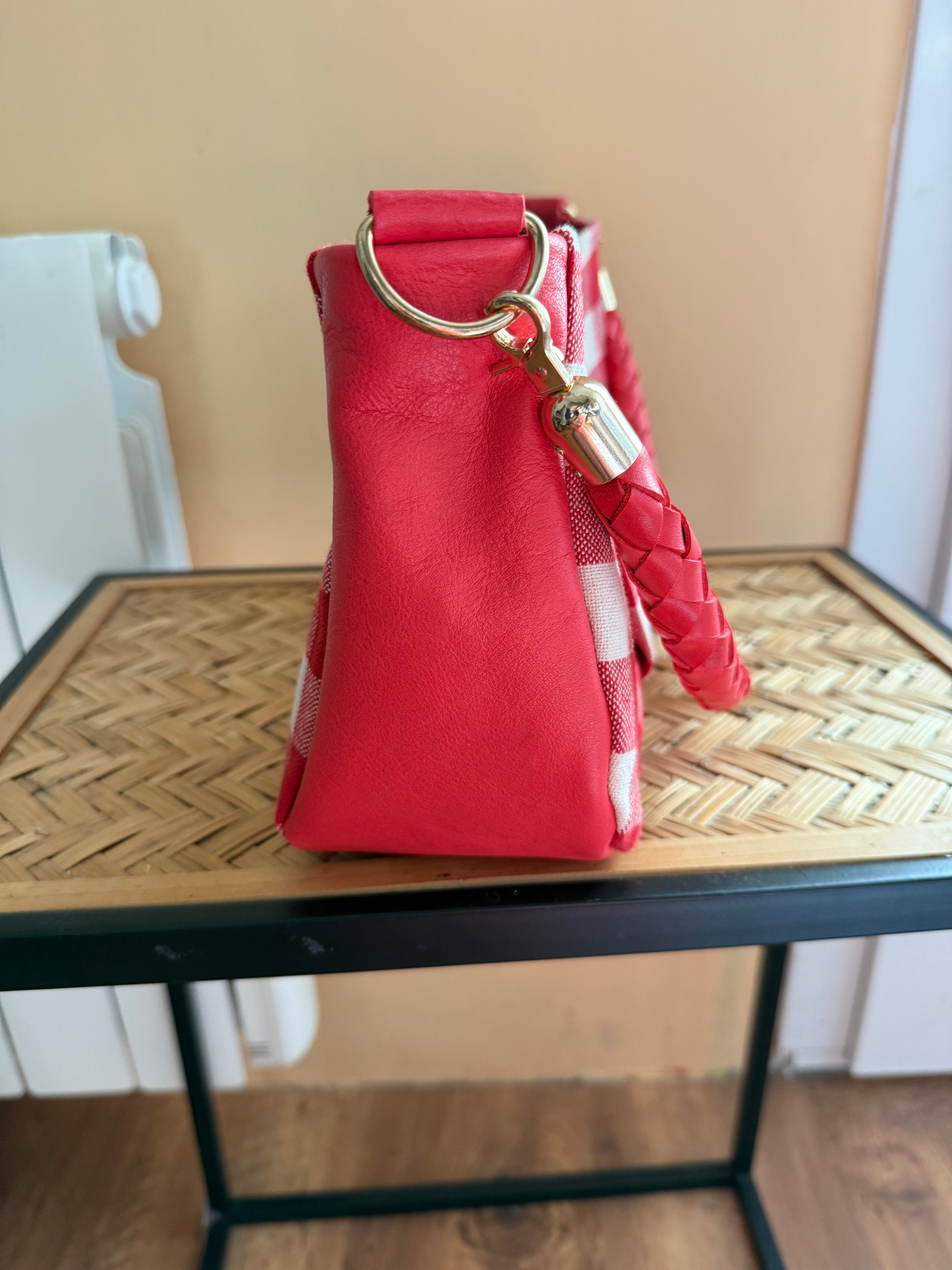 Sac Petite Maïa vichy rouge