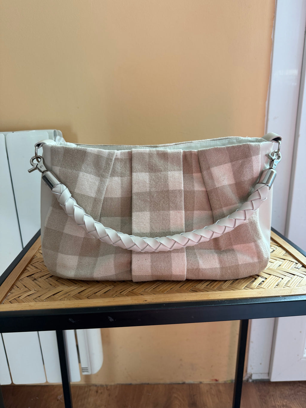 Sac Petite Maïa en vichy beige