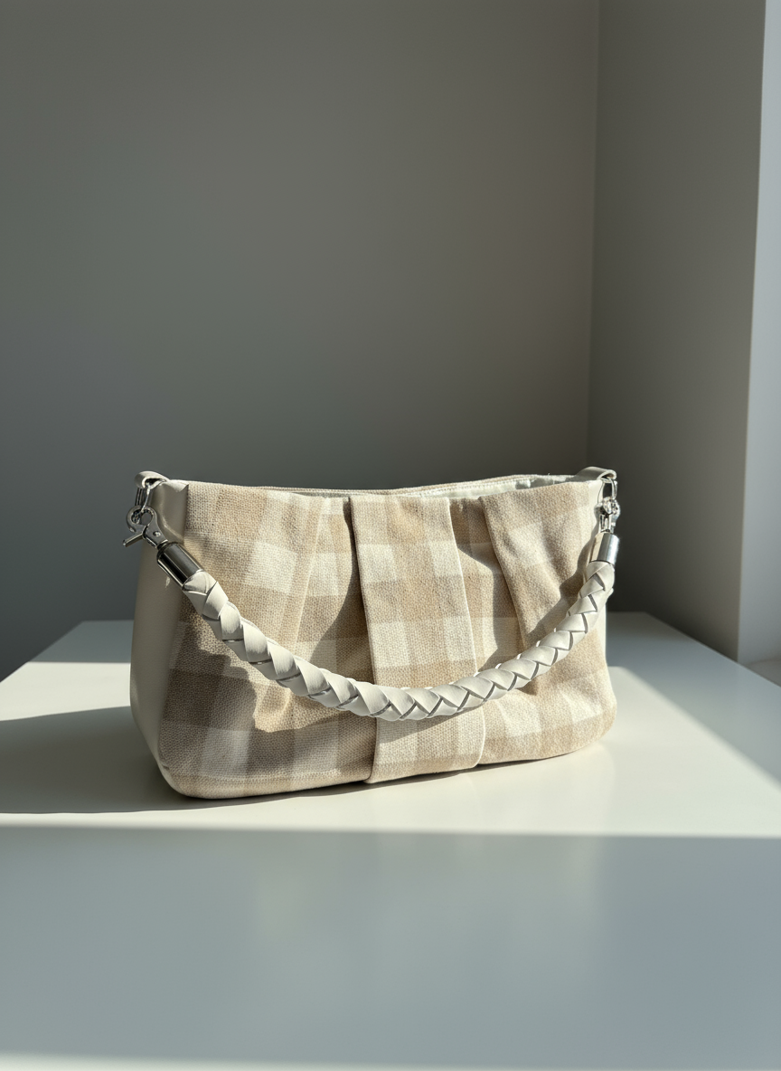 Sac Petite Maïa en vichy beige