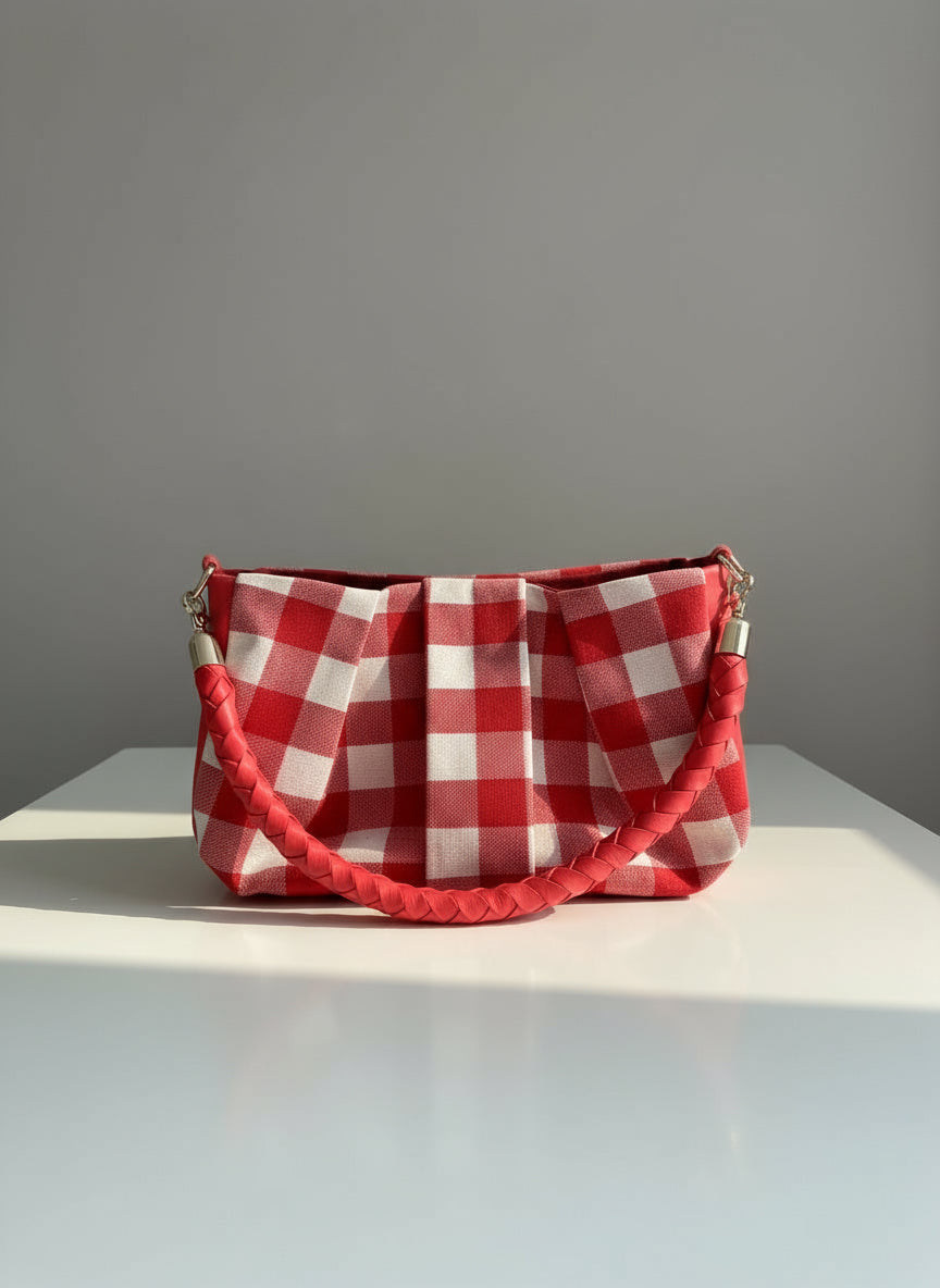 Sac Petite Maïa vichy rouge